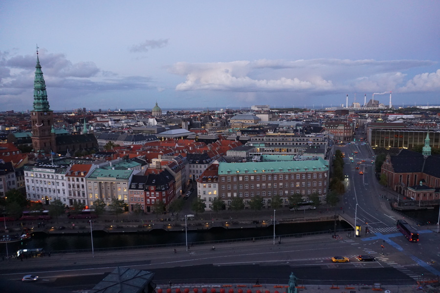 Vue sur Copenhague depuis le sommet