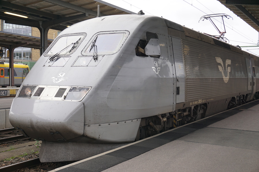 Le train Göteborg - Stockholm
