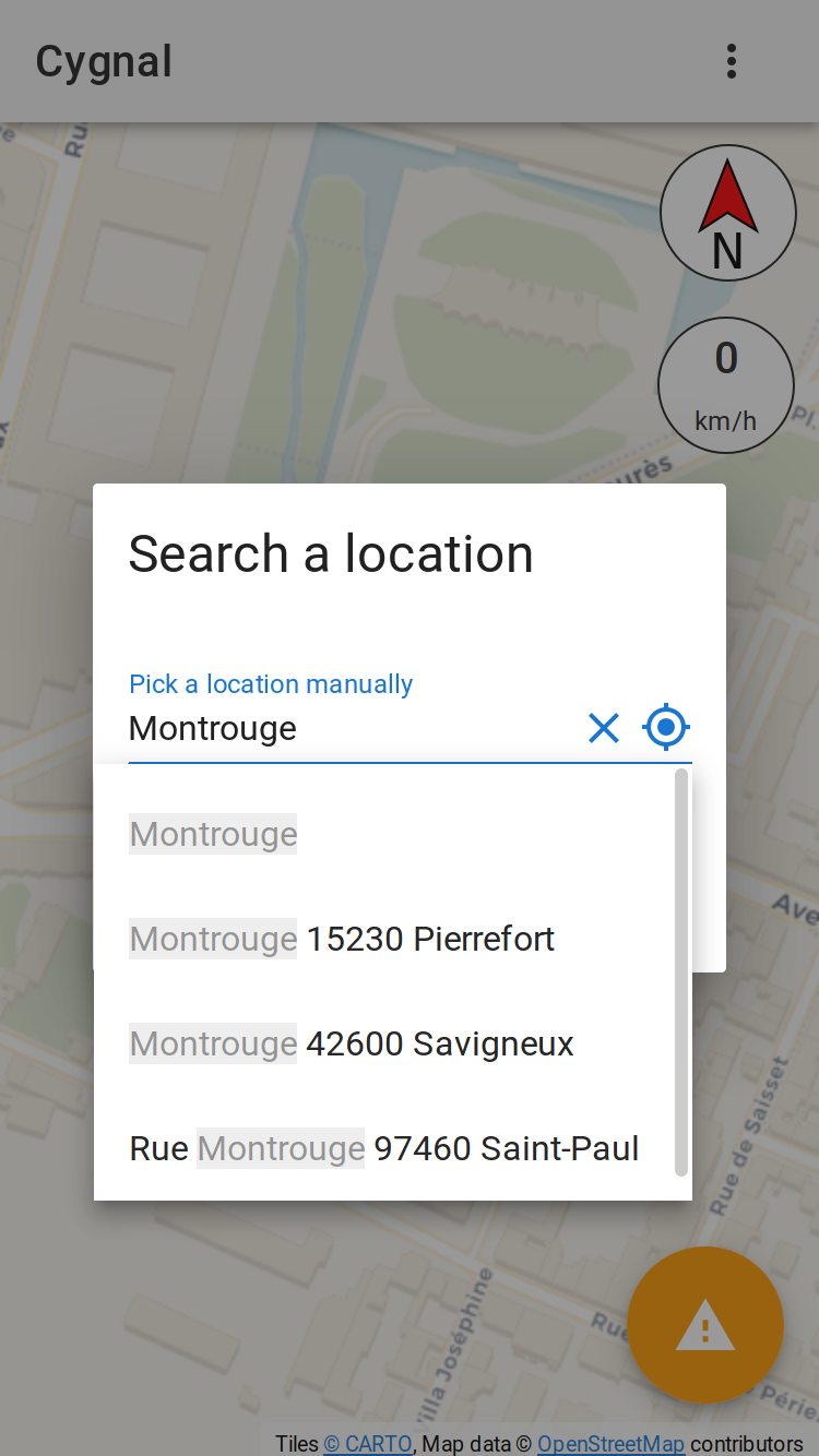 New search feature for Cygnal
